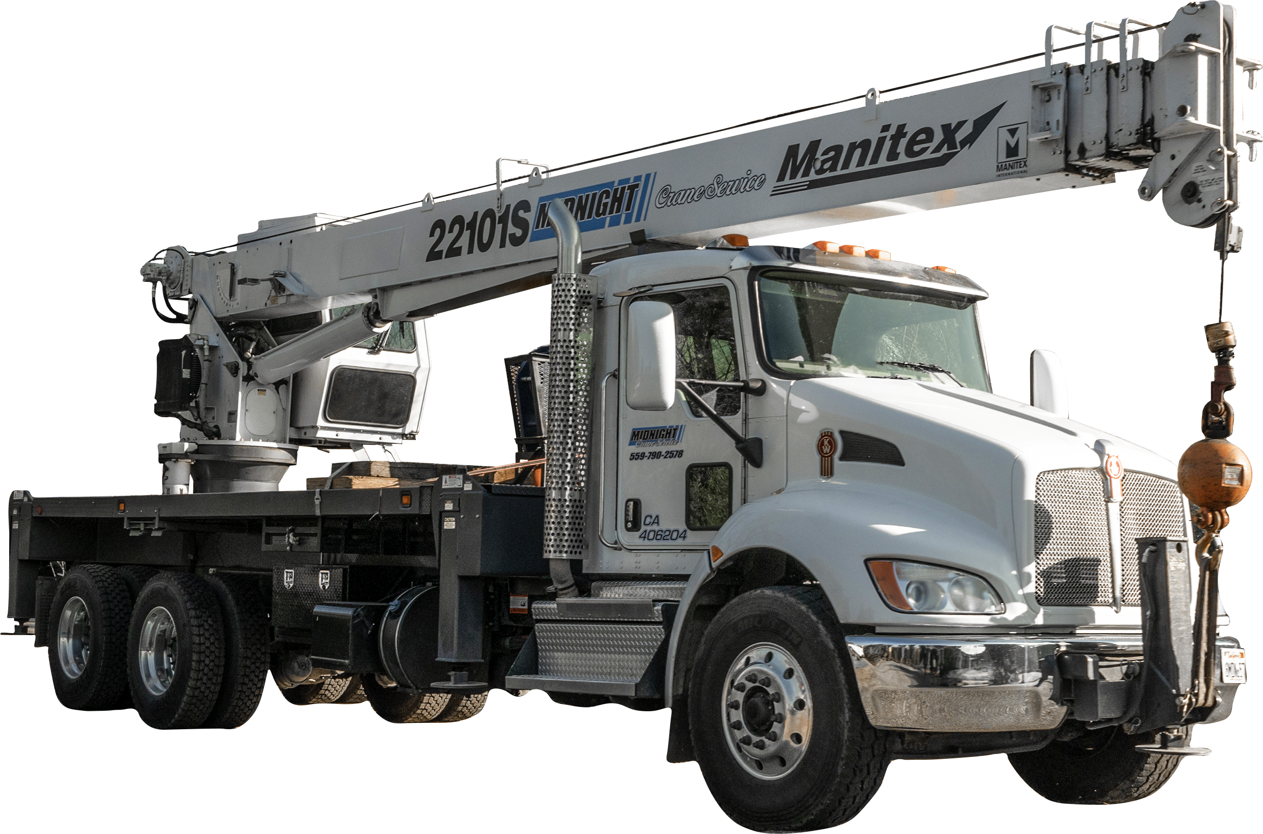 midnight crane truck rental service