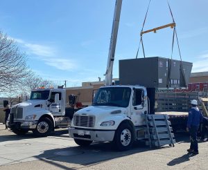 crane rental service hvac ac air conditioner lifting
