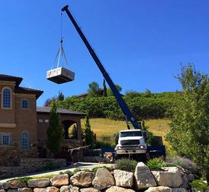 Crane Services for Hot Tub Installation