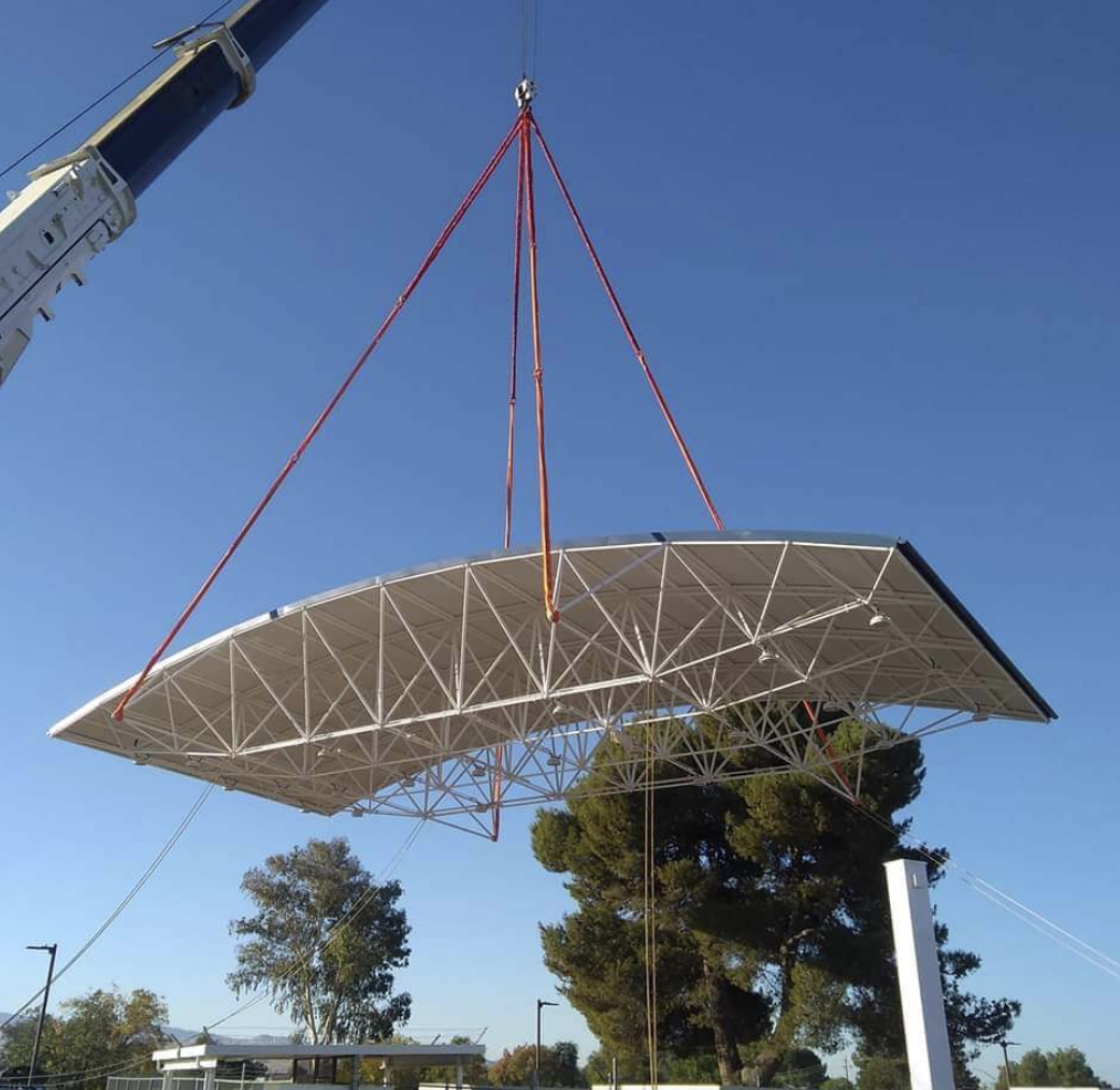 shade structure installation