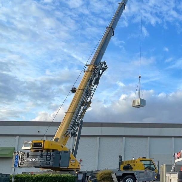 HVAC crane lift
