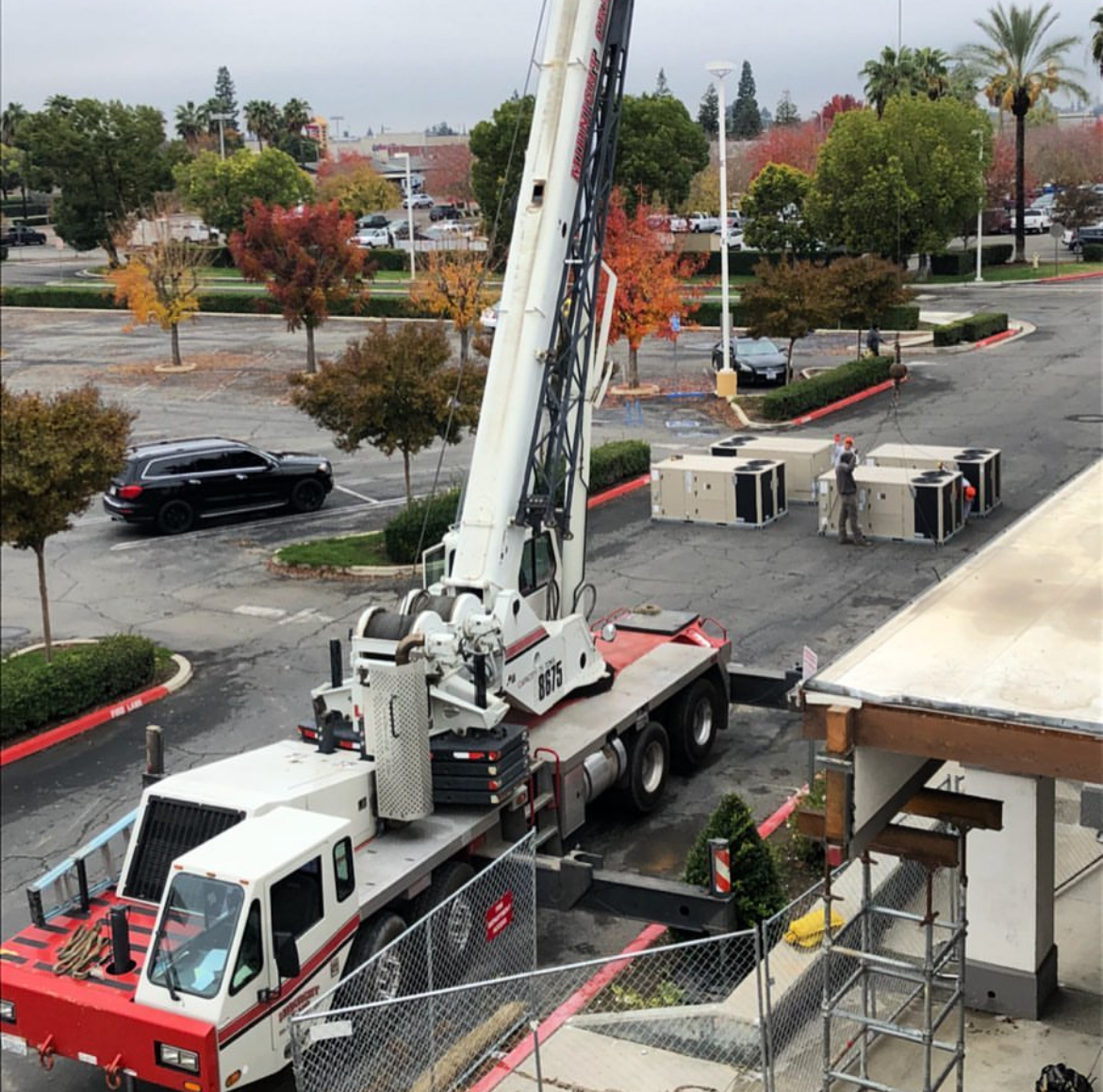 HVAC crane lift
