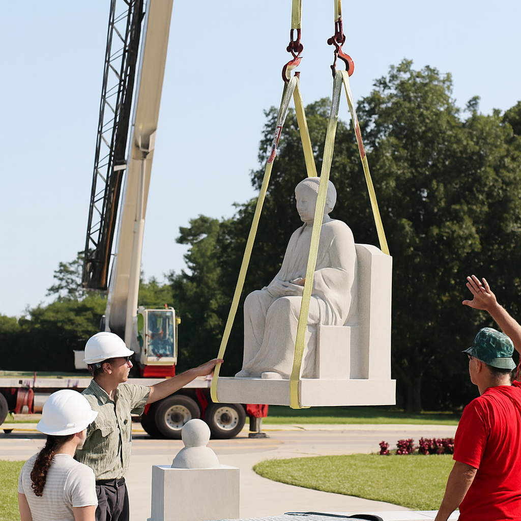statue installation